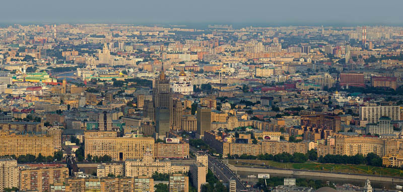 俄罗斯，莫斯科360度全景图